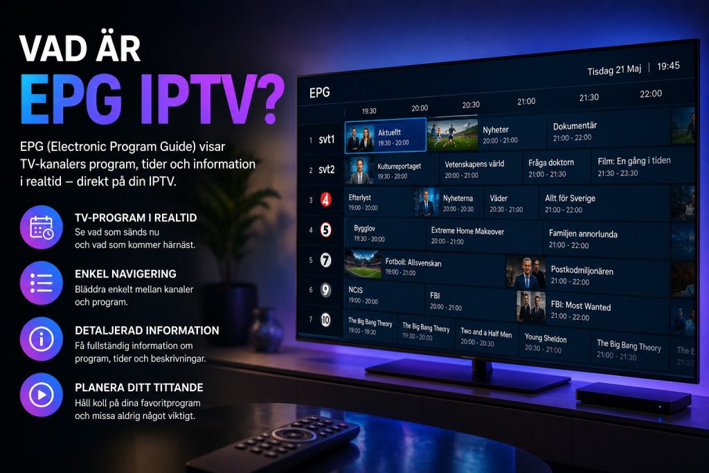 vad är epg iptv