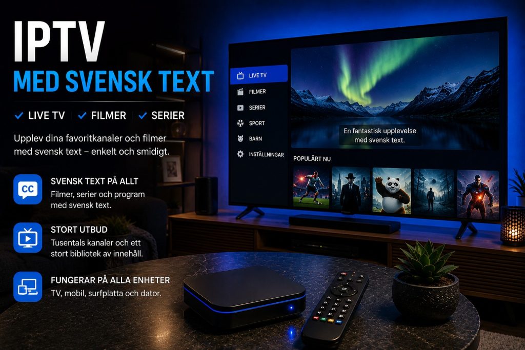 iptv med svensk text