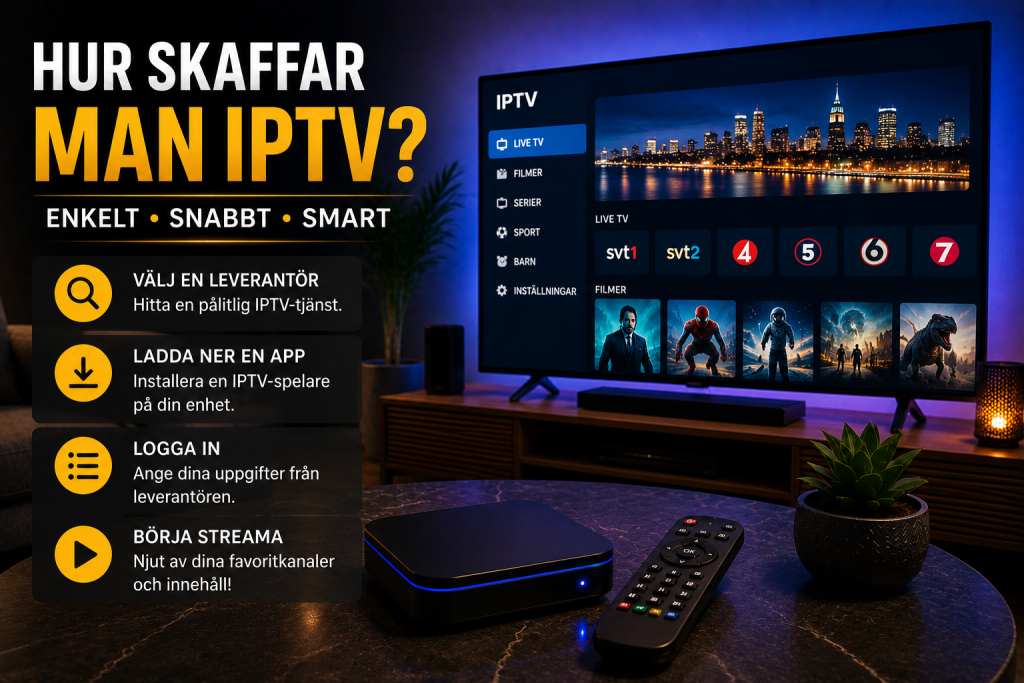 hur skaffar man iptv