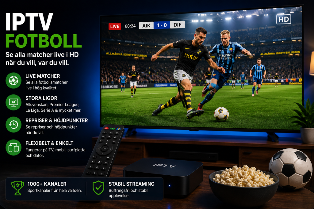 iptv fotboll