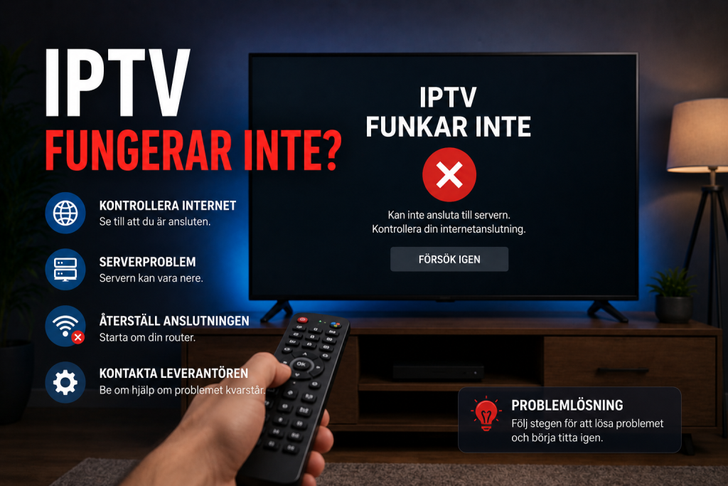 iptv fungerar inte