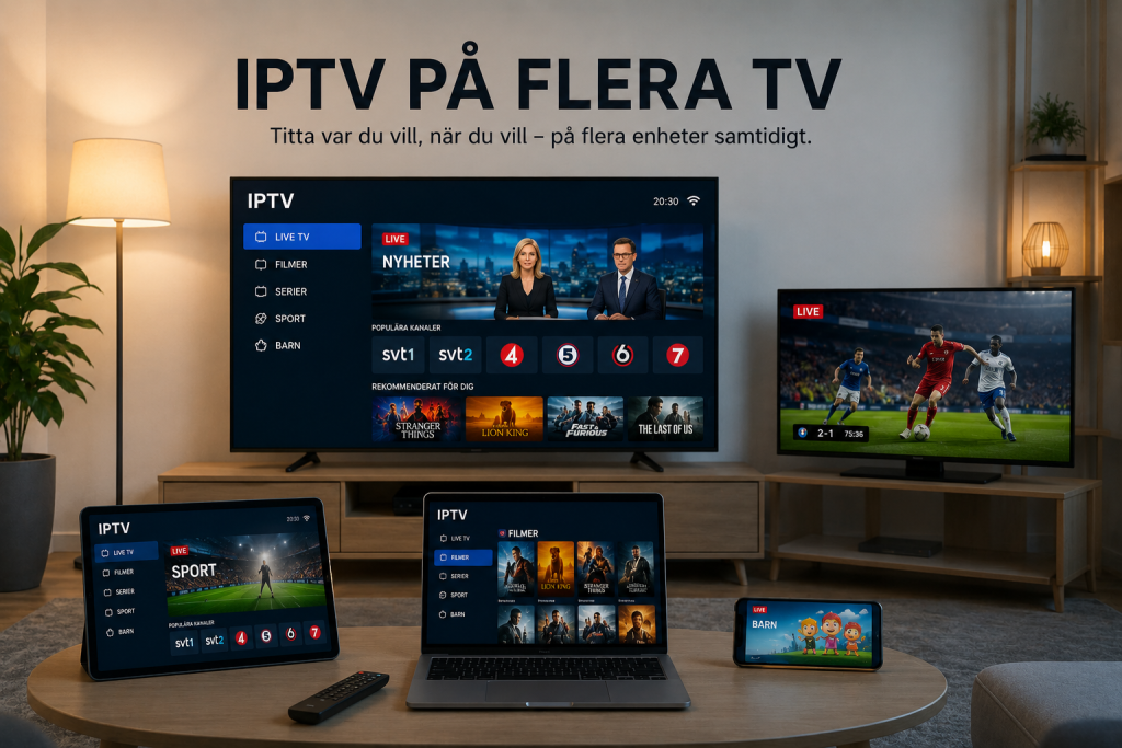 iptv på flera tv