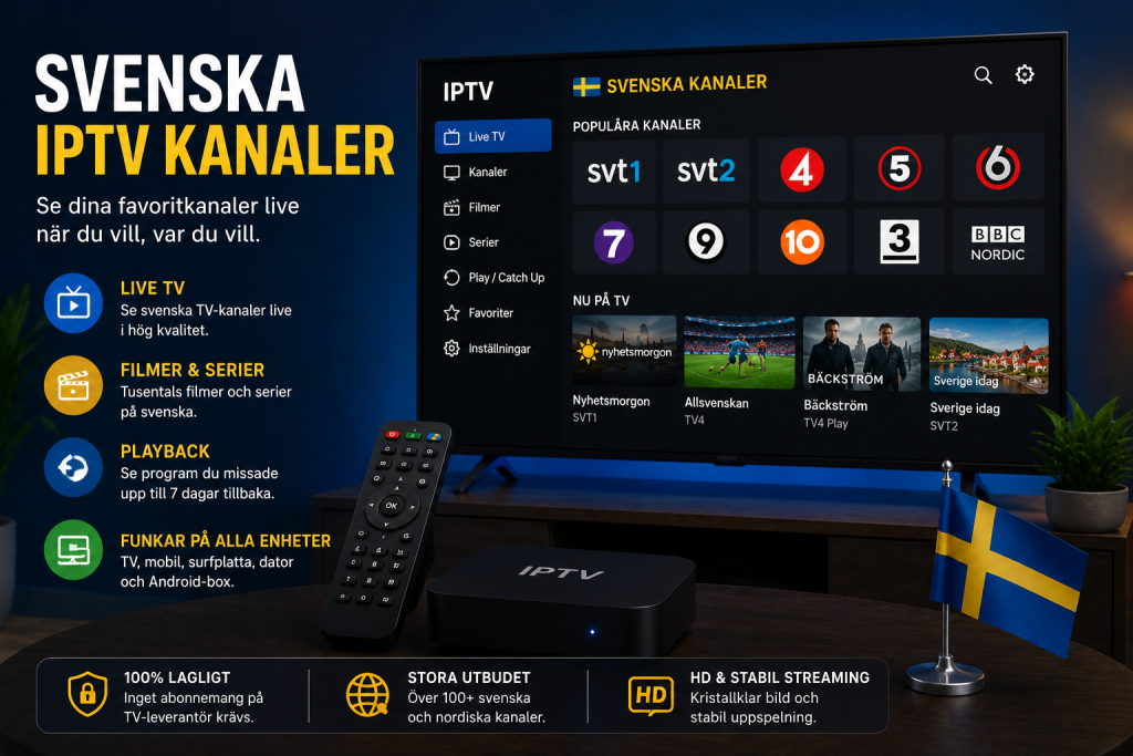 svenska iptv kanaler