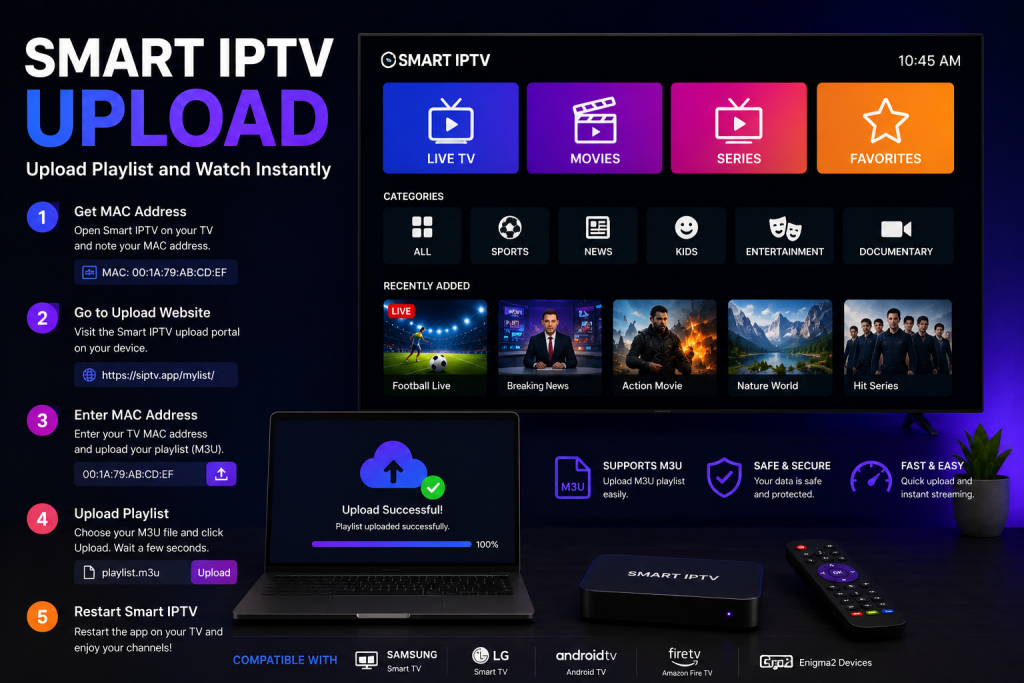 smart iptv upload