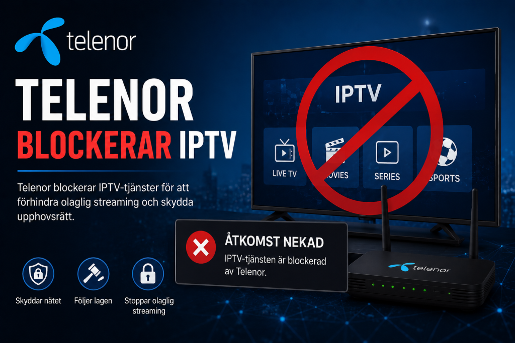 telenor blockerar iptv