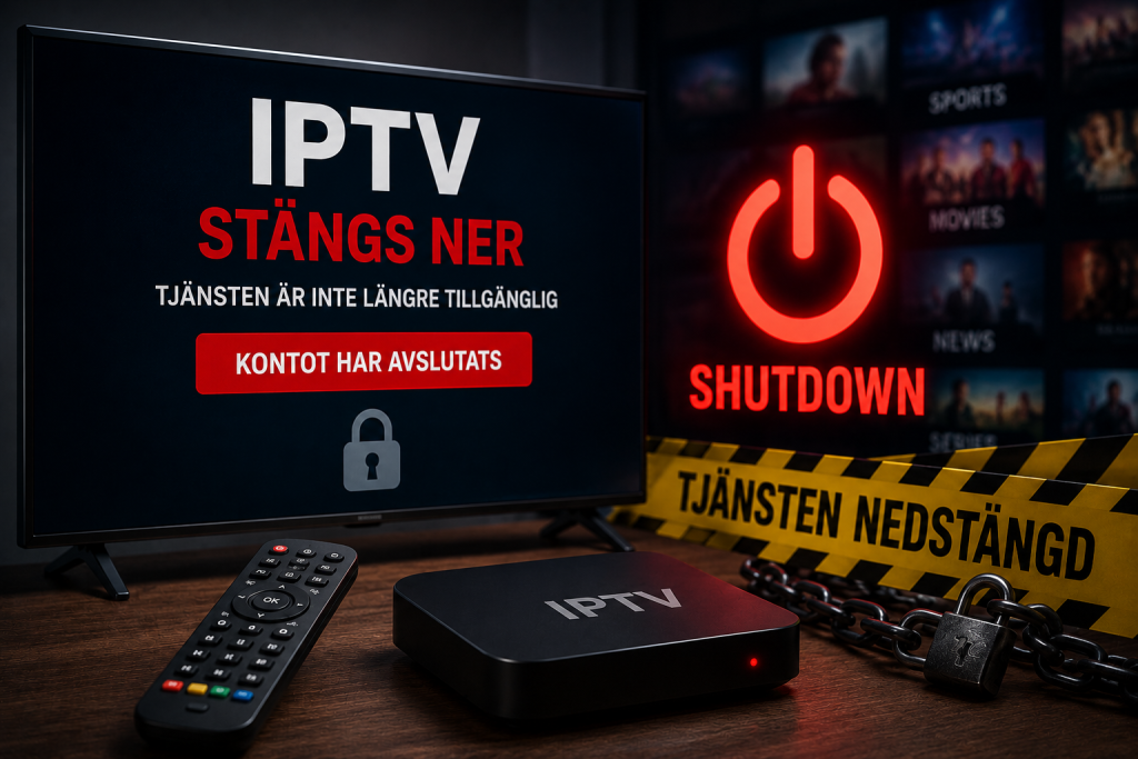 iptv stängs ner