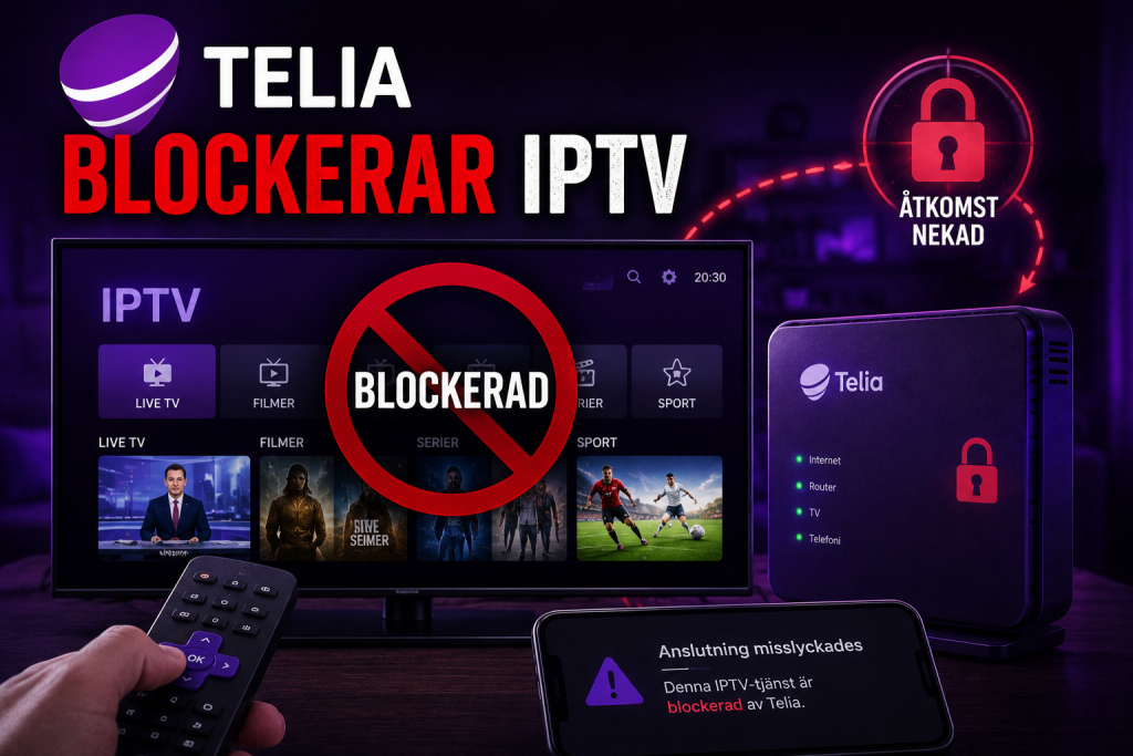 telia blockerar iptv