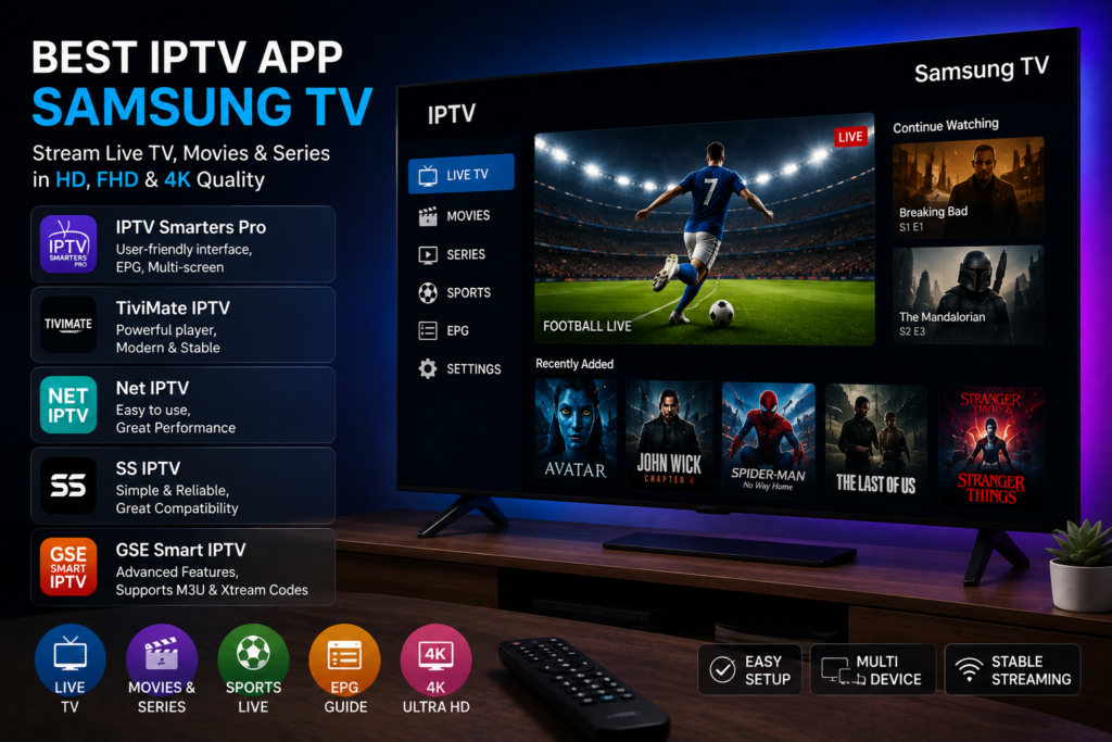 best iptv app samsung tv