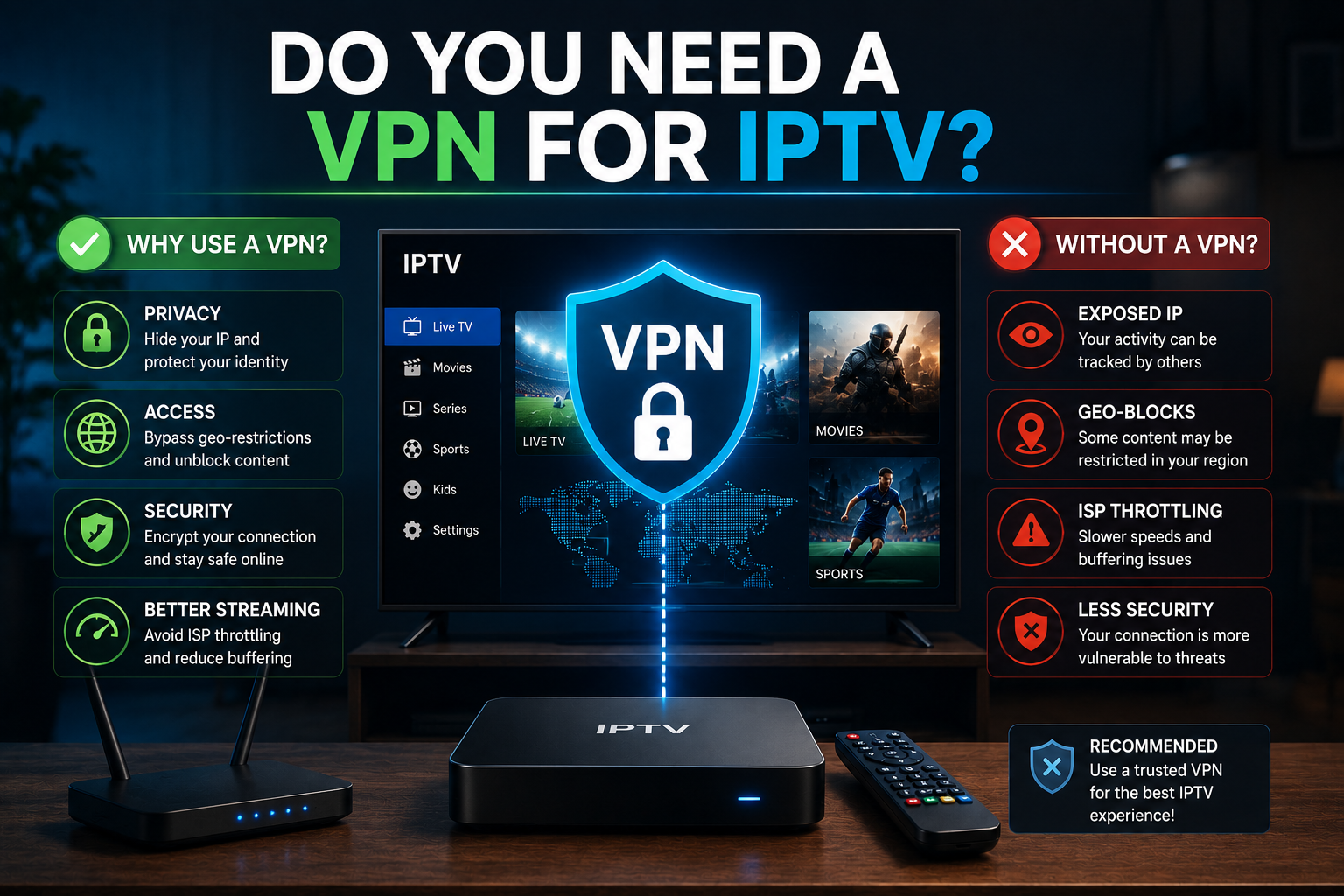 do you need a vpn for iptv