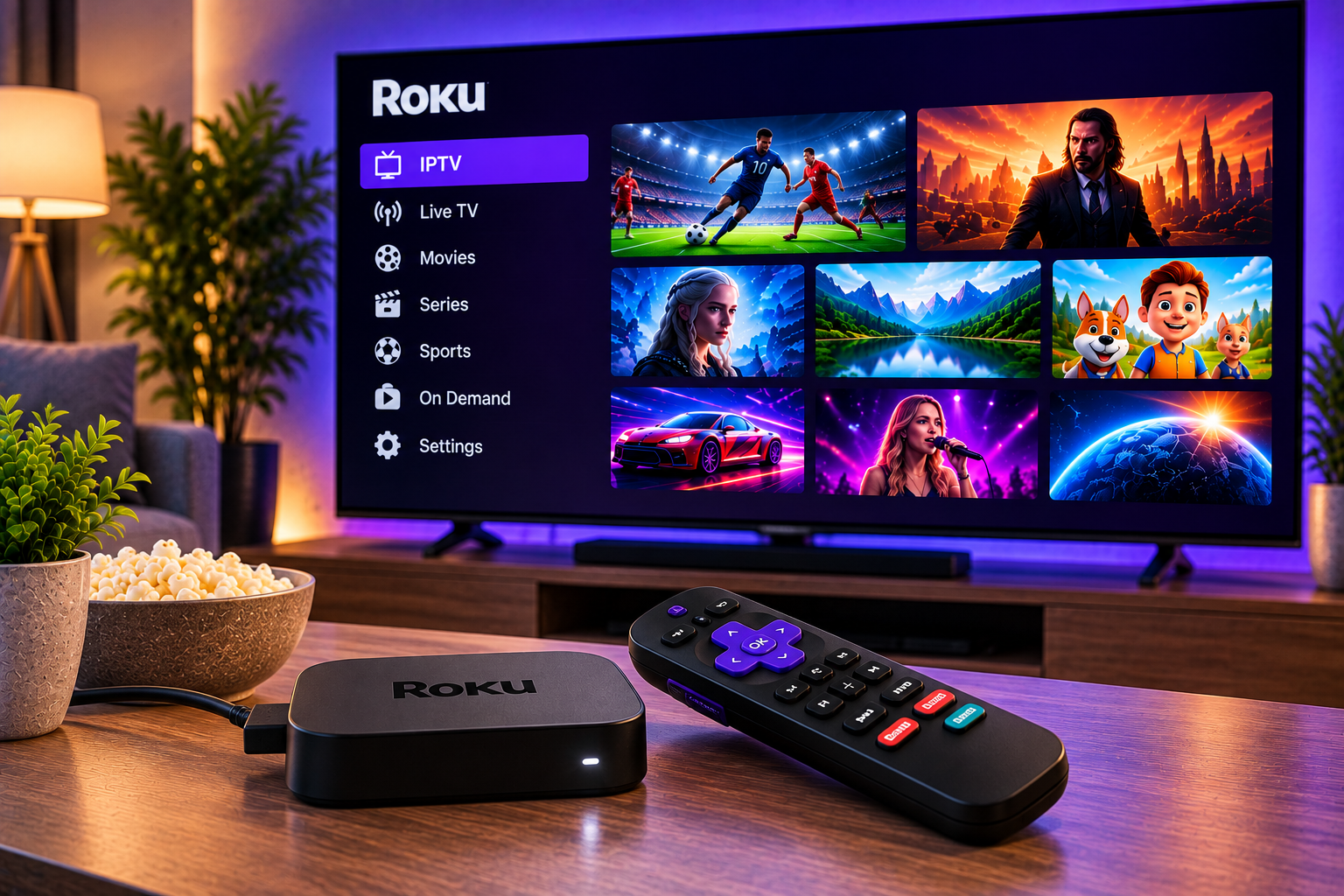 iptv on roku