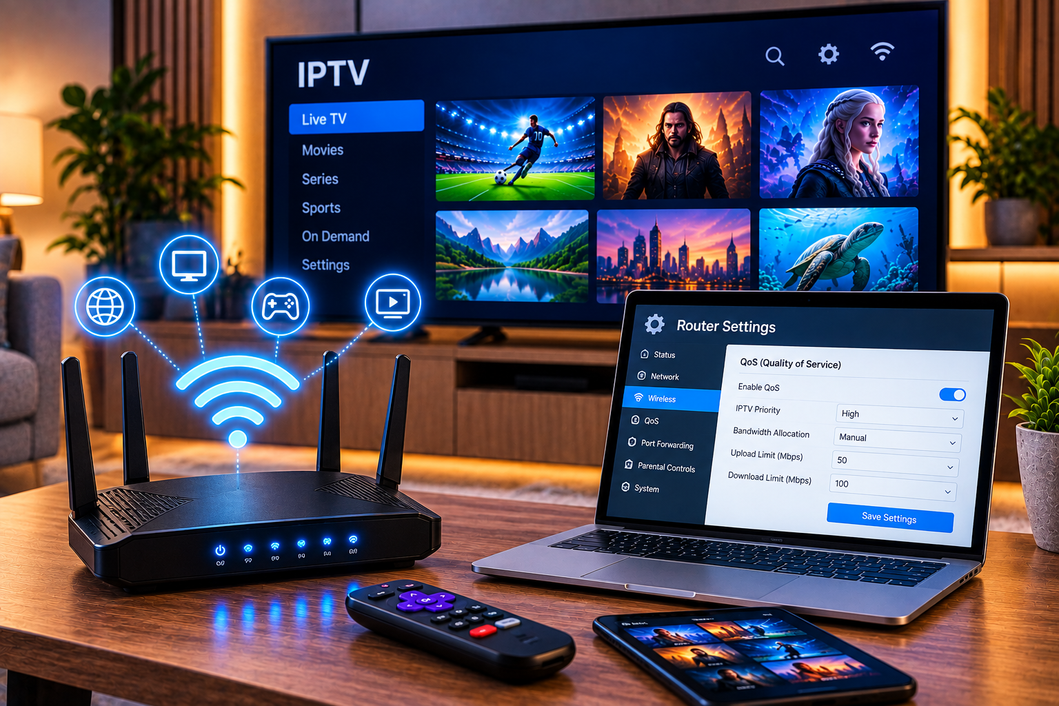 iptv router settings